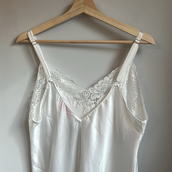 Oscar de la Renta Pink Label Always-A-Bride Long Nightgown- White SZ XL - Picture 5 of 8